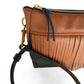 Cosmos Fringe Bag in midnight and cinnamon