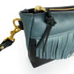 Cosmos Fringe Bag in midnight and petrol