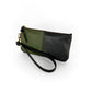 Ivy Clutch Wallet in dark moss and midnight