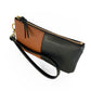 Ivy Clutch Wallet in cinnamon and midnight