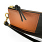 Ivy Clutch Wallet in cinnamon and midnight