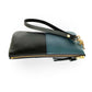 Ivy Clutch Wallet in petrol and midnight