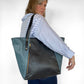 Willow Tote in midnight and petrol