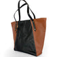 Willow Tote in midnight and cinnamon