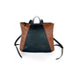 Large Dahlia Backpack in midnight and cinnamon
