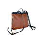 Small Dahlia Backpack in midnight and cinnamon