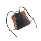 Small Dahlia Backpack in midnight and cinnamon