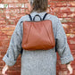 Small Dahlia Backpack in cinnamon