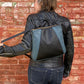 Small Dahlia Backpack in midnight and petrol