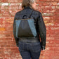 Small Dahlia Backpack in midnight and petrol