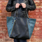 Willow Tote in midnight and petrol