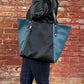 Willow Tote in midnight and petrol