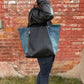 Willow Tote in midnight and petrol
