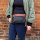 Cosmos Bag in midnight and cinnamon