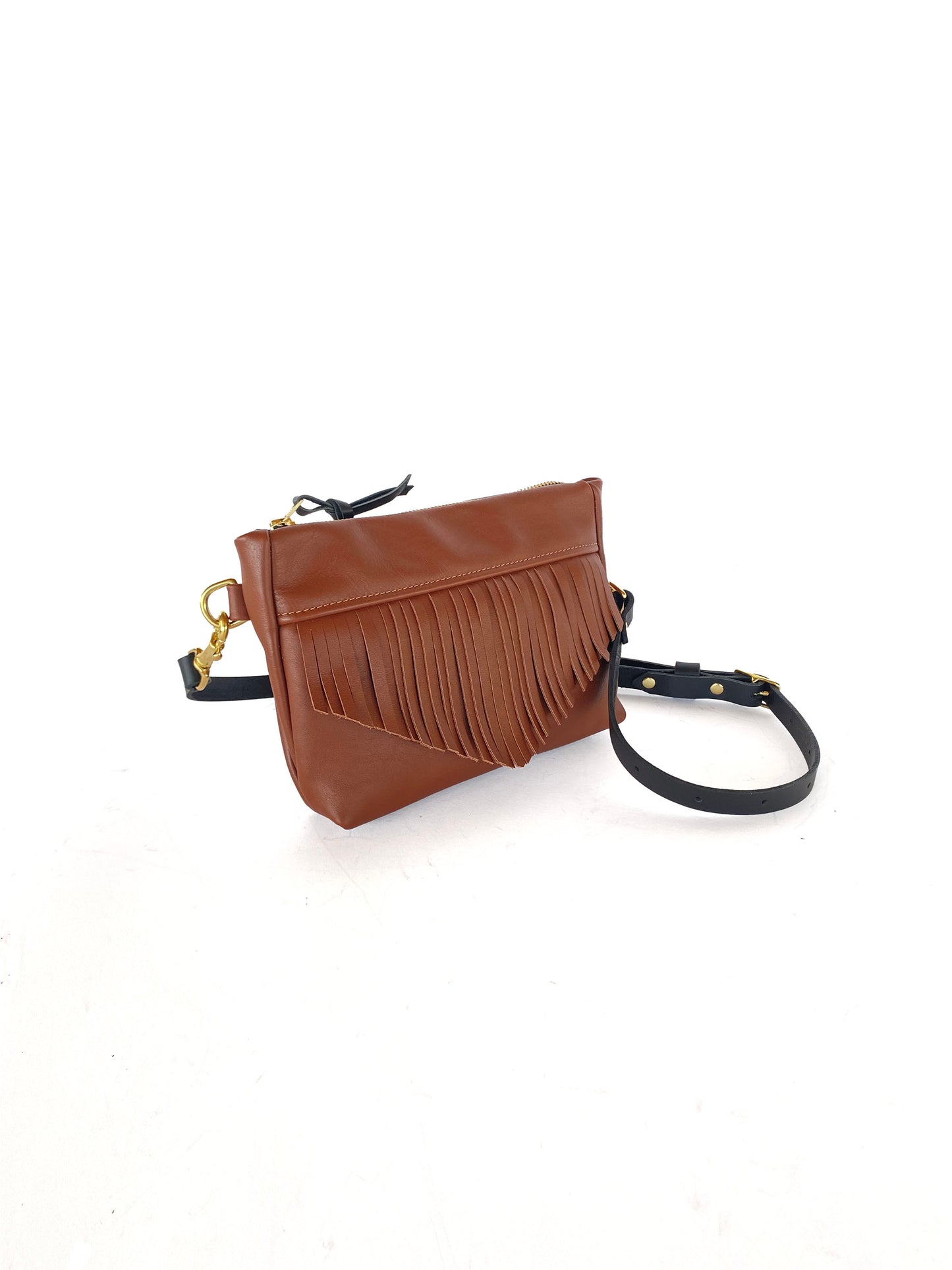 Cosmos Fringe Bag in cinnamon