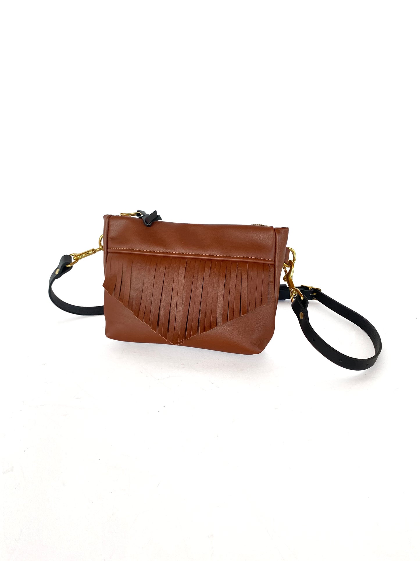 Cosmos Fringe Bag in cinnamon