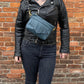 Cosmos Fringe Bag in petrol