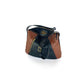 Morel Purse in midnight and cinnamon