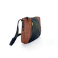 Morel Purse in midnight and cinnamon
