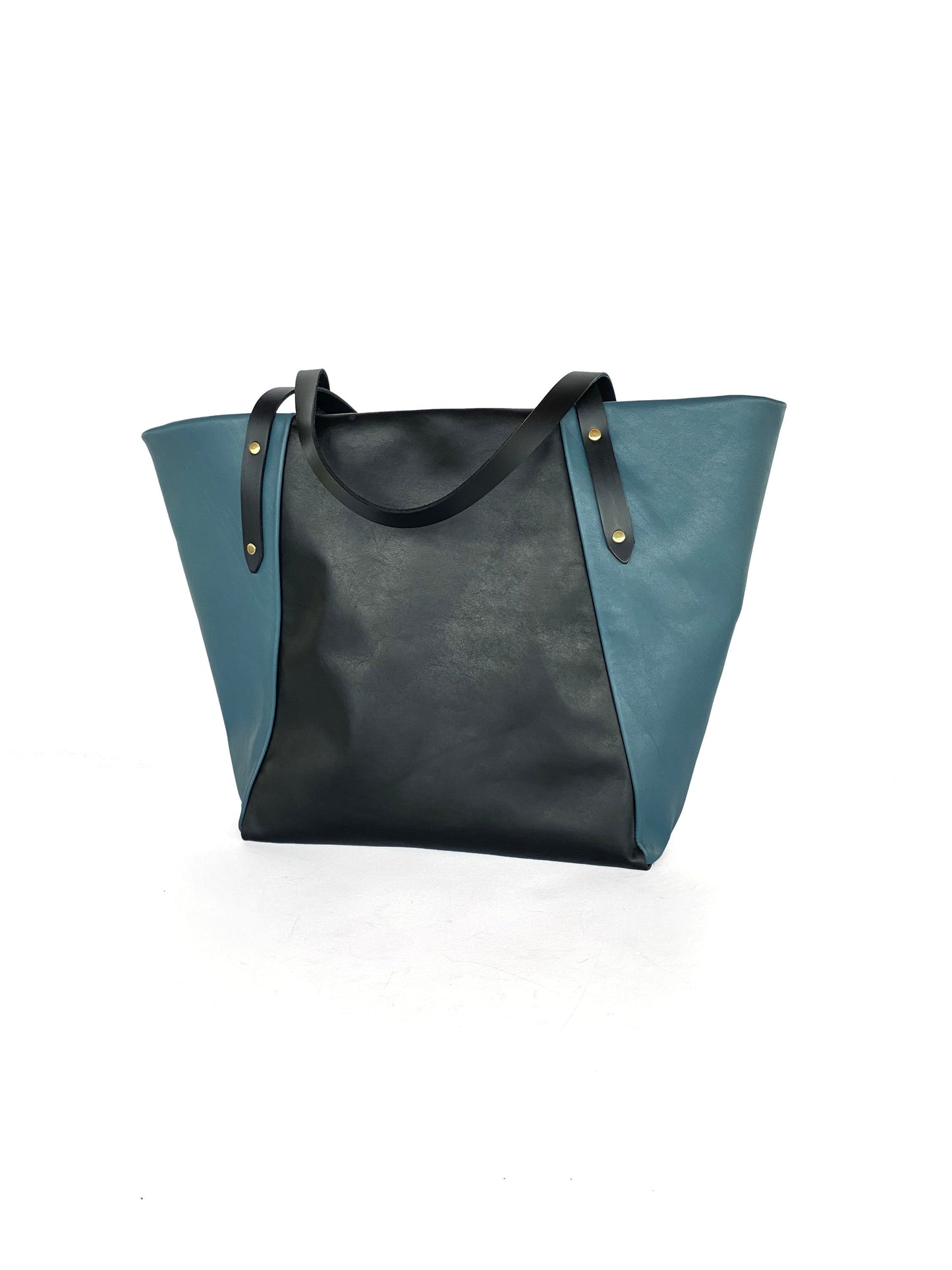 Willow Tote in midnight and petrol